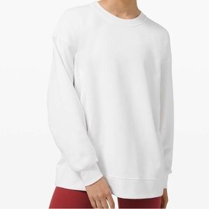 NWOT Lululemon Perfectly Oversized Crew - White
